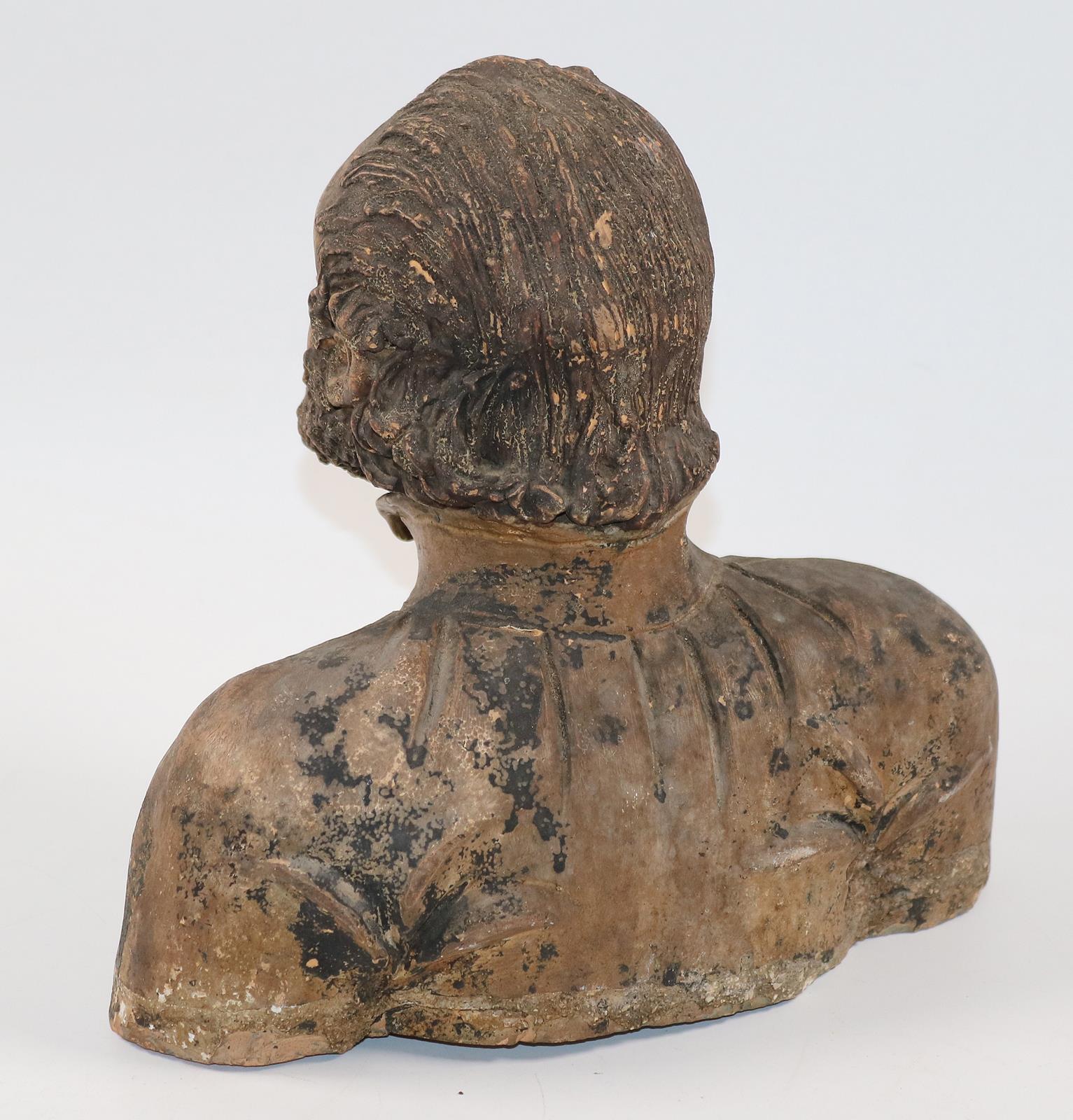 Terracotta Heiligenfigur. | Bild Nr.2