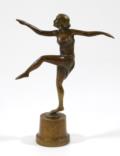 Jugendstil Bronze Tänzerin