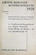 Grosse Berliner Kunstausstellung 1928.