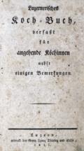 Luzernerisches Koch-Buch,