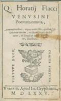 Horatius Flaccus.