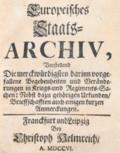 Europeisches Staats-Archiv,