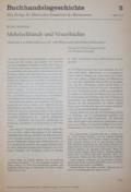Buchhandelsgeschichte.
