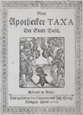 Apotheker-Taxa (Neue),