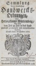 Handwerksordnungen.
