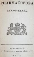 Pharmacopoea Hannoverana.