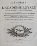 Memoires de l"Academie Royale