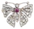 Schmetterlingsbrosche.
