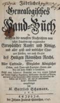 Jährliches Genealogisches Hand-Buch,