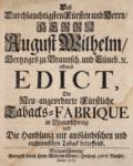 August Wilhelm, Herzog zu Braunschweig-Lüneburg.