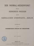 Normal-Hoehenpunkt, Der,