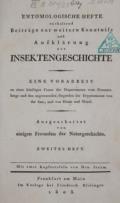 Entomologische Hefte