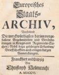 Europeisches Staats-Archiv,