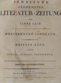 Jenaische Allgemeine Literatur-Zeitung.