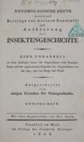 Entomologische Hefte
