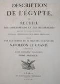 Description de l"Égypte,