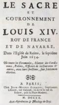 Sacre et Couronnement, Le,