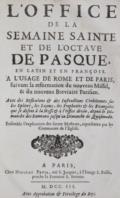 L"Office de la Semaine Sainte