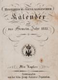 Historisch-genealogischer Kalender