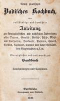 Neues practisches Badisches Kochbuch,