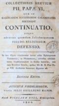 Collectionis Brevium Pii Papae VI,
