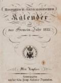 Historisch-genealogischer Kalender