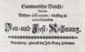Summarischer Bericht,