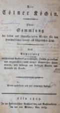Cölner Köchin, Die.