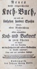 Neues wohl eingerichtetes Koch-Buch,