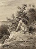 Dayak auf Borneo.
