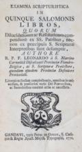 Leonardus a Sancto Martino.
