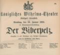 Theaterzettel (Aushangzettel).
