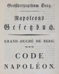 Napoleons Gesetzbuch.