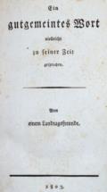 Gutgemeintes Wort, Ein,