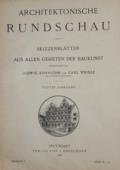 Architektonische Rundschau.