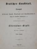 Deutsches Kunstblatt.