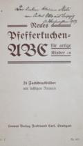 Neues Pfefferkuchen-ABC
