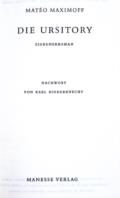Manesse Bibliothek der Weltliteratur.