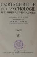 Marbe,K. u. W.Peters (Hrsg.).