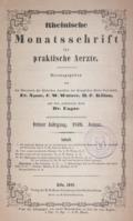 Rheinische Monatsschrift für praktische Aerzte.