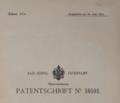 Patentschriften.