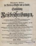 Allgemeine Historie der Reisen