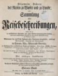 Allgemeine Historie der Reisen