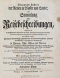 Allgemeine Historie der Reisen