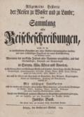 Allgemeine Historie der Reisen