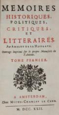 Amelot de la Houssaye,(A.N.).