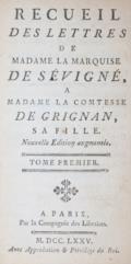Sevigne,(M.de Rabutin-Chantal).
