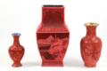Rotlackvase China.