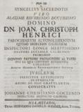 Goclenius,J.C.