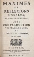 Maximes et Reflexions